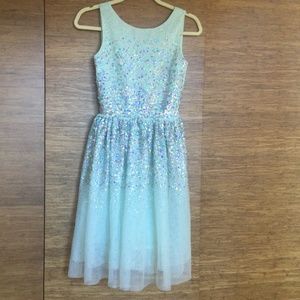 Girls sequin and tulle dress